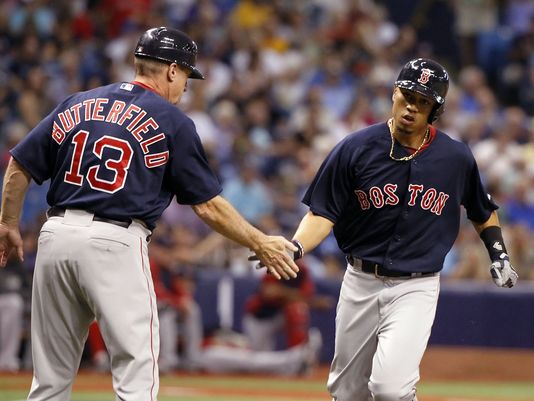 The Red Sox defeated the Rays 4-3
